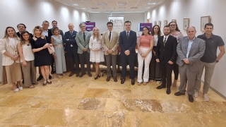 Miembros de la RED LAJ VSM en la última reunión presencial celebrada en junio de 2024, con representantes del TSJMU y el CGPJ